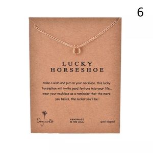"Sara" Lucky Horseshoe Gold Necklace Dainty🐎🏇🏽